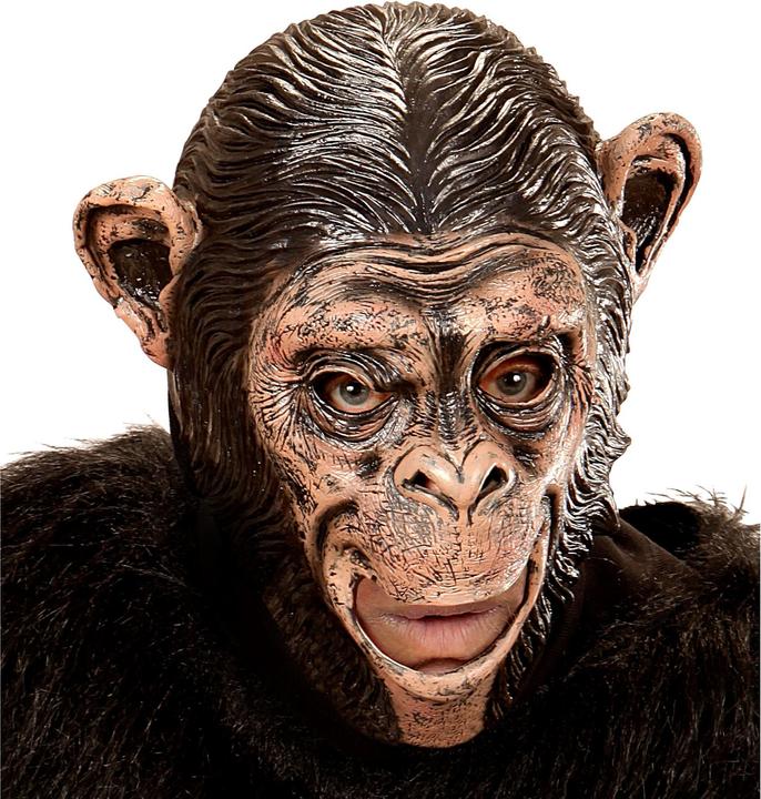 Immagine prodotto Widmann Maschera da scimmia per bambini Scimpanzé con bocca aperta