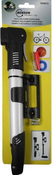 Actual product image Benson Bicycle pump Velo + Ball pump with holder