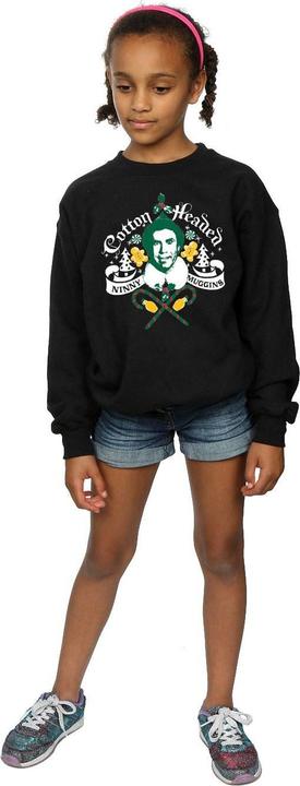 Actual product image Elf Girls Headed Ninny Muggins Sweatshirt (140, 146)