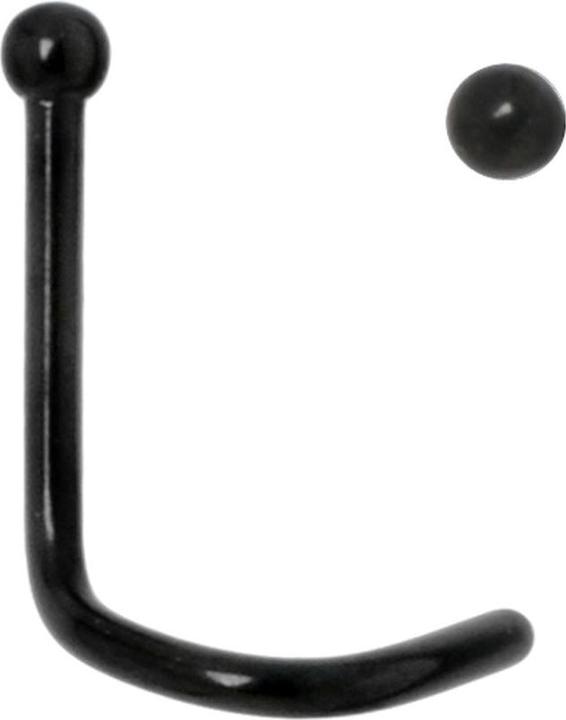 Bijouteria Nasenpiercing (Chirurgenstahl 316L, PVD Beschichtung (schwarz))