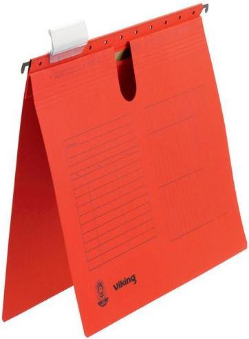 Immagine prodotto Niceday Cartelle sospese DIN A4 in cartone rosso (A4, 5 x)