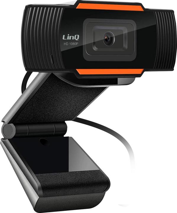 Produktbild LinQ Full HD 1080P USB Webcam mit Mikrofon, HD1080 – Schwarz
