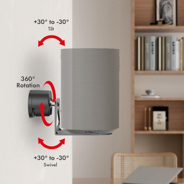 Produktbild Maclean 2x Wandhalterung für Sonos ERA MC-495 (Wandmontage, Höhenverstellbar, Drehbar)