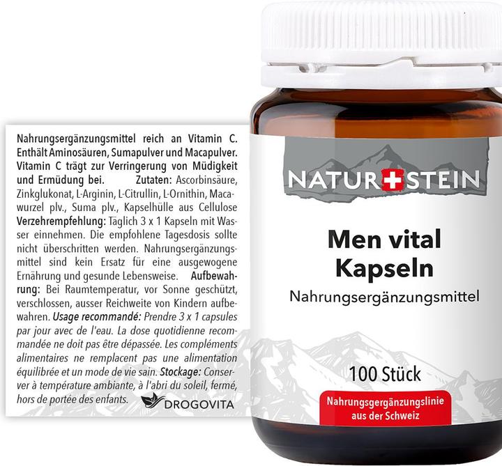 Produktbild Naturstein Men Vital (100 Stück, Kapseln, 163 g)