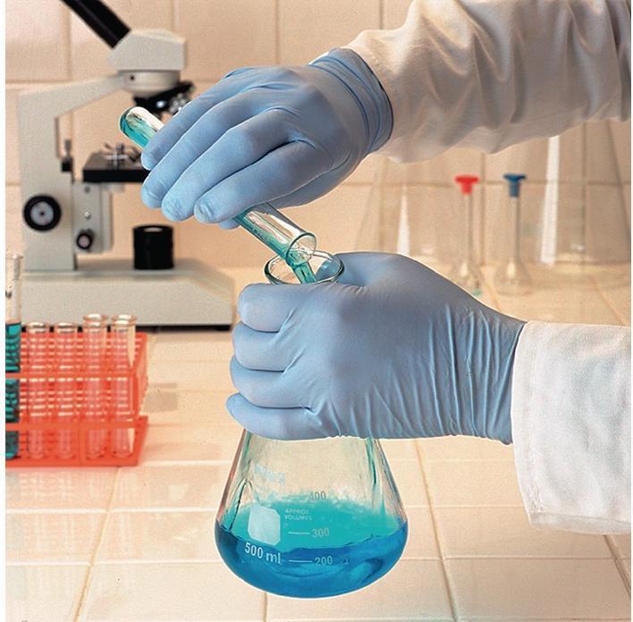 Actual product image Ansell Disposable gloves TouchNTuff® 92-670, 100 pcs, 0.13mm thick, size XL (9.5-10) blue (9.5, 10)