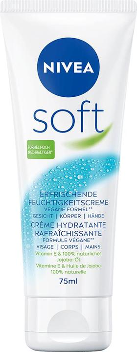 NIVEA Körpercrème Soft Tube Multipack 6 x 75 ml (Körpercreme, 450 ml)