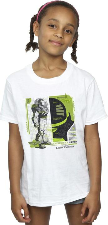 Actual product image Disney Girls Lightyear Buzz Tech Panel Cotton T-Shirt (140, 146)