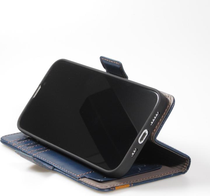Immagine prodotto PhoneLook Custodia in pelle con portafogli a scorrimento con strisce e portacarte (Apple iPhone 16e)