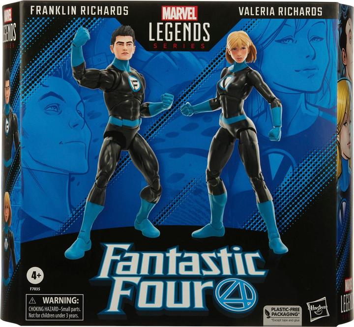 Immagine prodotto Hasbro Fantastic Four Marvel Legends Action Figures 2-Pack Franklin Richards e Valeria Richards 15 cm