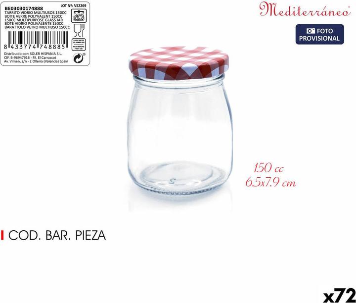Produktbild Mediterraneo Gefäss Glas 150 ml (72 Stück) (0.15 l, 72 x)