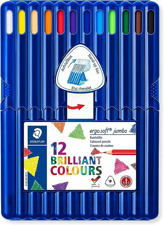 Immagine prodotto Staedtler Ergo Soft Jumbo 158 (Multicolore, 12 x)