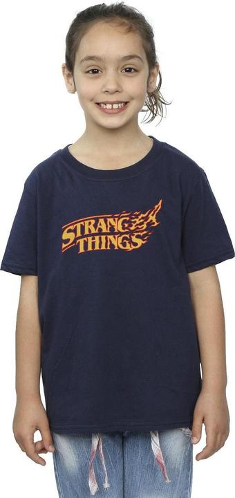 Immagine prodotto Netflix Stranger Things Logo Breaking Maglietta Ragazze (140, 146)