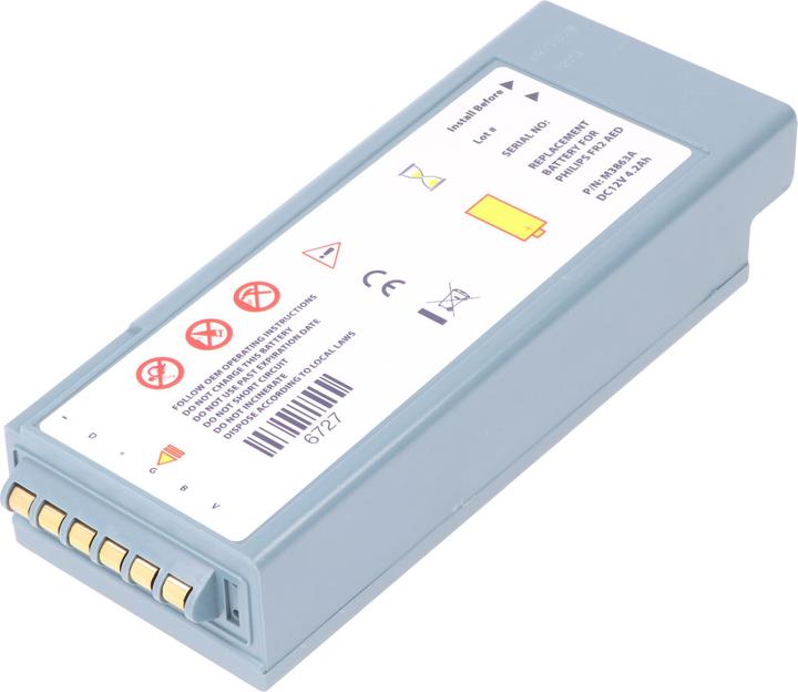 Produktbild XCell Lithiumbatterie passend für Philips, Laerdal Heartstart Forerunner 2, 2+, M3863A (4200 mAh)