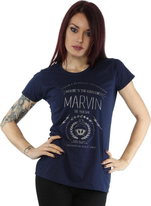 Actual product image Looney Tunes Womens/Ladies Marvin The Martian Where's The Kaboom Cotton T-Shirt (XL)