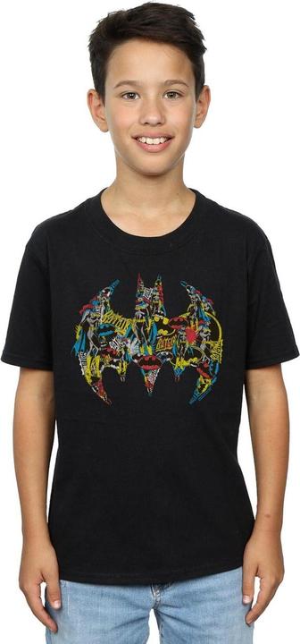 Image du produit - T-shirt BATMAN BATGIRL LOGO COLLAGE - Garçon (152, 158)