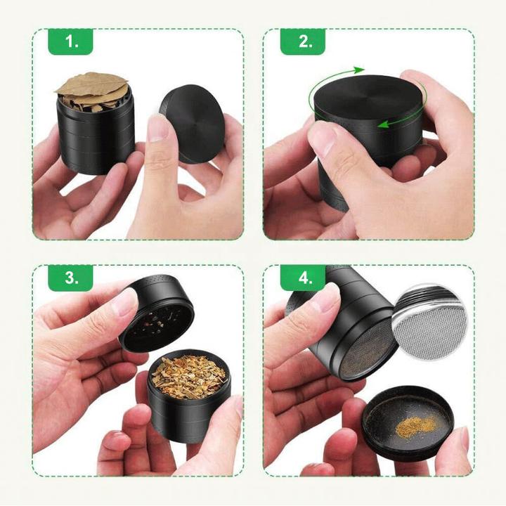 Image du produit Hermex Grinder Moulin à herbes Moulin à tabac Moulin à herbes Broyeur à herbes