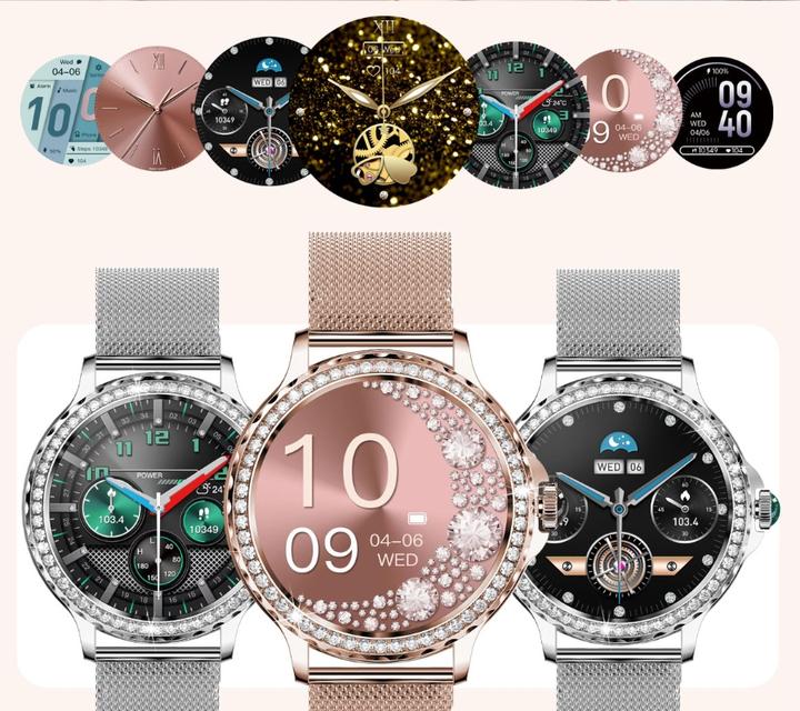 Produktbild RNCF19-1 Damen-Smartwatch Roségold Armband + Armband