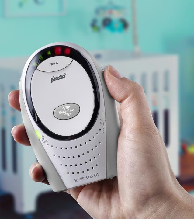 Produktbild Alecto DBX-85GS - DECT Babyphone mit Full ECO-Modus, weiss/Grau (Babyphone Audio, 300 m)