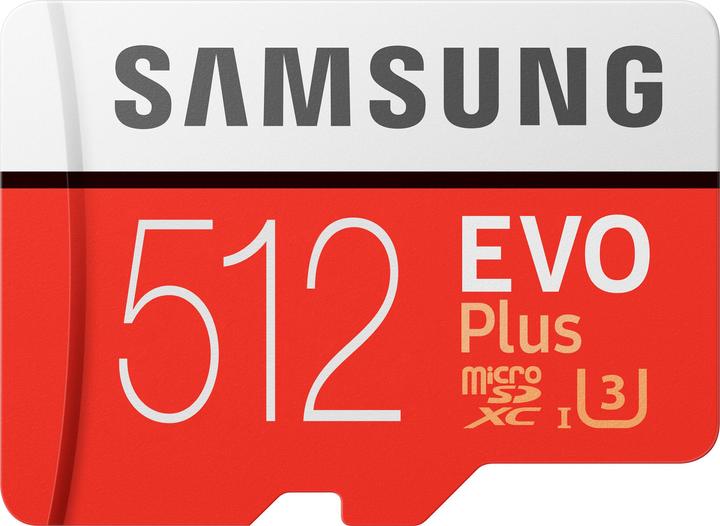 Image du produit Samsung Evo+ (512 Go, microSDXC, U3, UHS-I)