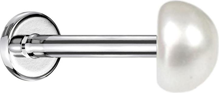 Produktbild Star Piercing Micro Labret Innengewinde silber Perle (ohne Messing, Organisch, Chirurgenstahl 316L)
