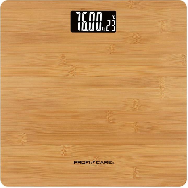 Image du produit Profi-Care ProfiCare PC-PW 3103 2 en 1 avec thermomètre bambou (180 kg)