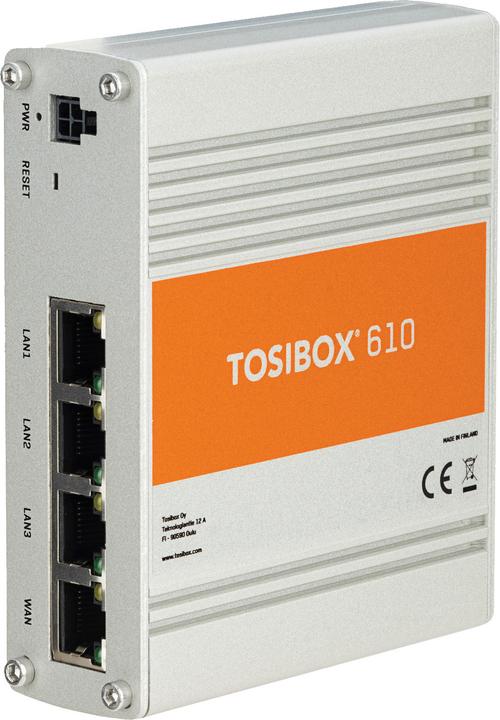 Produktbild Tosibox 610 WAN, LAN. Throughput 70 Mbit/s. 4 year Perpetual License.