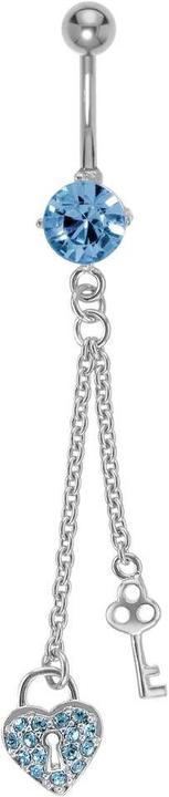 Actual product image Bijouteria Bellypiercing (Brass, Stainless steel, Crystal)