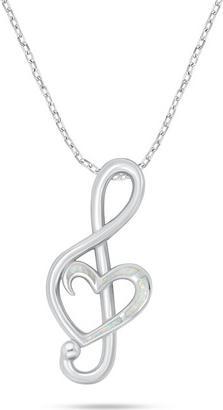 Brilio Silver - Delicate silver pendant Butterfly with pink opal PT136WP