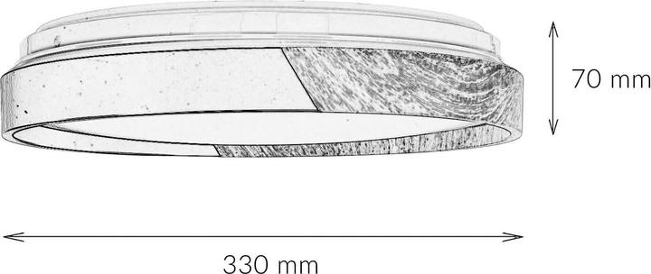 Actual product image Licht-Erlebnisse Ceiling lamp Diana (970 lm)
