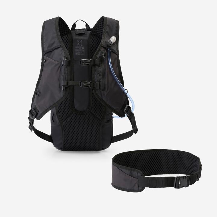 Produktbild Rockrider Trinkrucksack MTB 12 L/ 2 L Wasser schwarz (12 l)