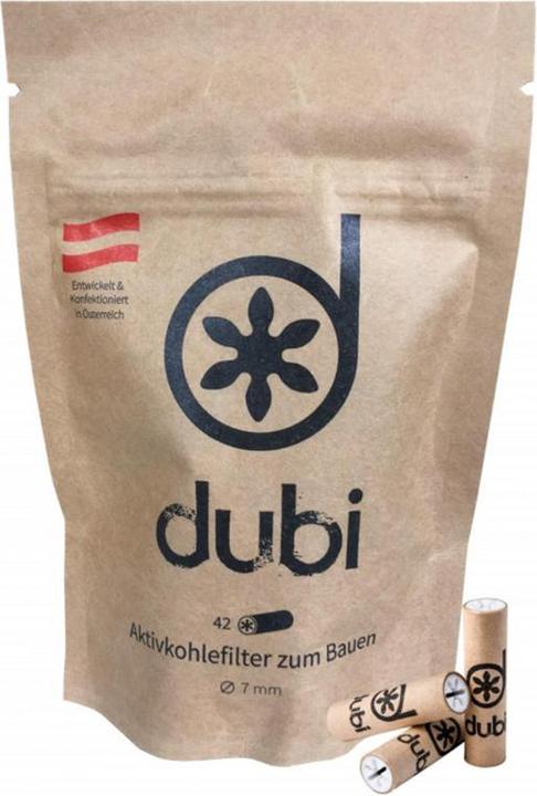 Actual product image Dubi Activated charcoal filter 7mm 42 pcs