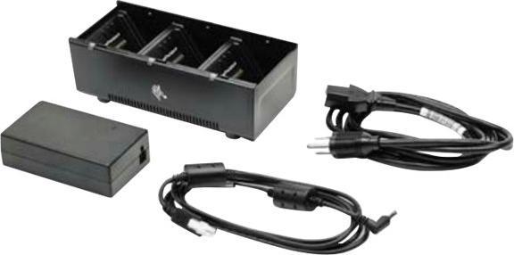 Actual product image Zebra 3 Slot Batt Charger Uk Pwr Cor (3 pcs., Battery + charger)