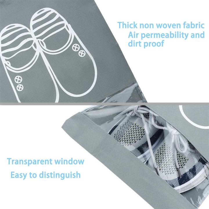 Produktbild Intirilife 3x Schuhbeutel in GRAU