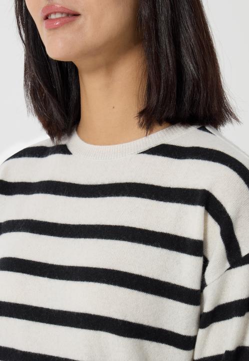 Actual product image Cash-Mere Kaschmir Rundhals Pullover gestreift (XS, S)