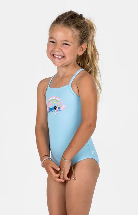 Image du produit Olaian Maillot 1 pièce surf Fille - Hanalei summer vibes bleu ciel (5, 6)