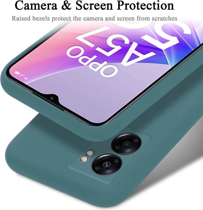 Actual product image Cadorabo TPU Liquid Silicone Case Cover for Oppo A57 5G / A77 5G / Realme V23 (Realme V23 5G, Oppo A57 5G, Oppo A77 5G)