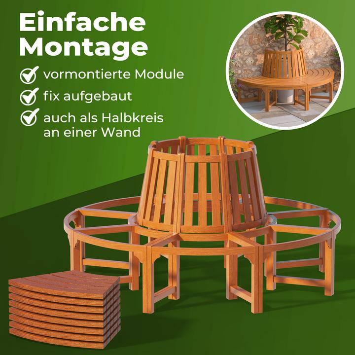 Image du produit Casaria Banc en arc de cercle
