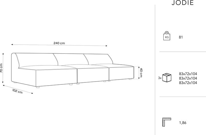 Produktbild Micadoni Jodie (2-Sitzer, 3-Sitzer, 4-Sitzer)