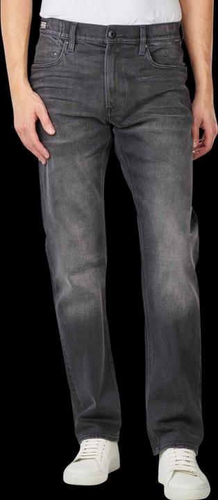 G-Star Mosa Jeans Straight Fit Worn In Black Moon