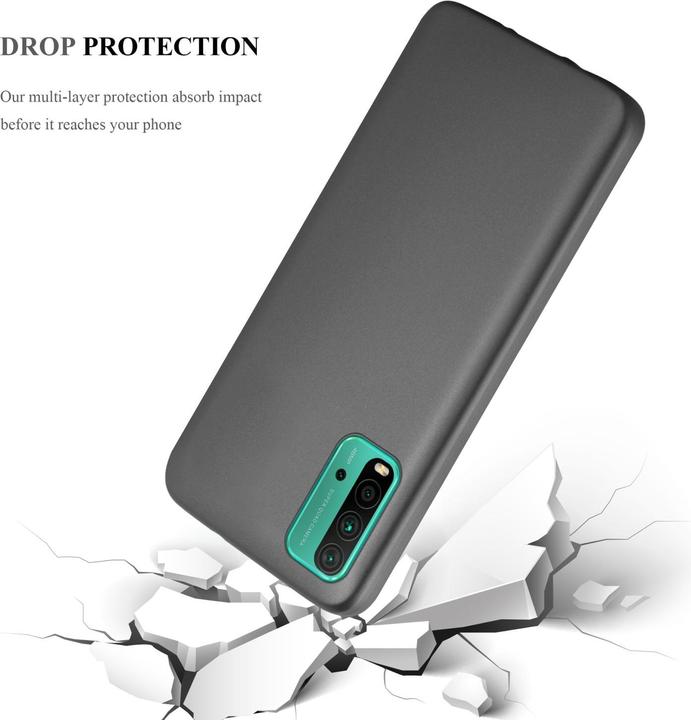 Immagine prodotto Cadorabo Manicotto metallico opaco in TPU (Xiaomi Redmi 9T, Xiaomi Poco M3)