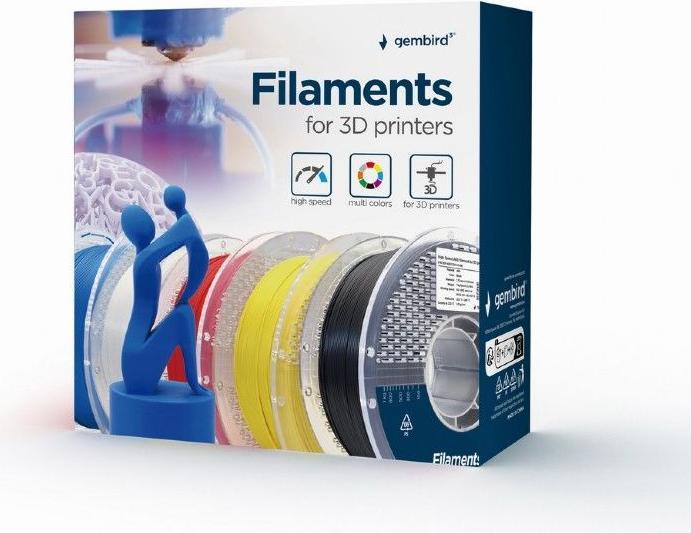 Immagine prodotto Gembird 3DP-STPU1.75-01-Y-Filament TPU Gelb 1,75 mm 1 kg (TPU, 1.75 mm, 1000 g, Giallo)