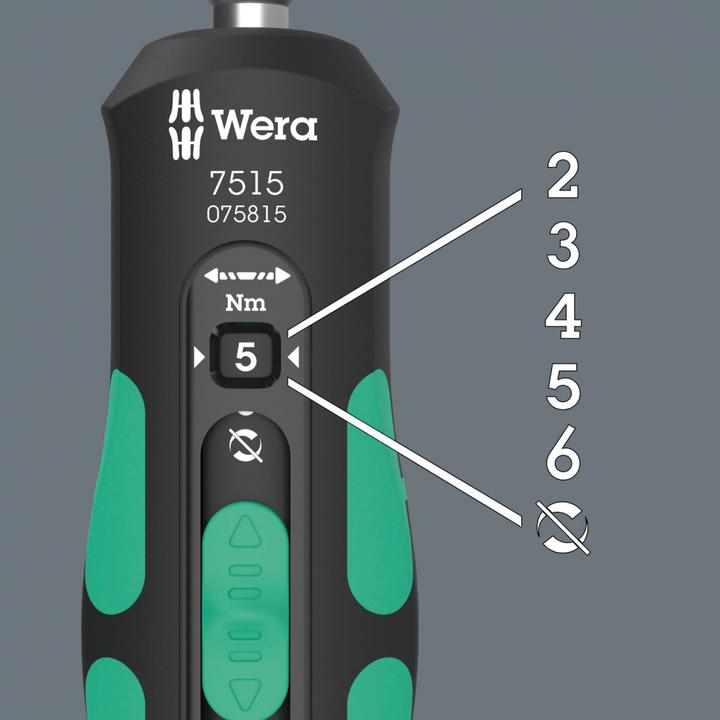 Image du produit Wera 7515 Kraftform Safe-Torque Speed 2-6 Nm (Hexagone externe)