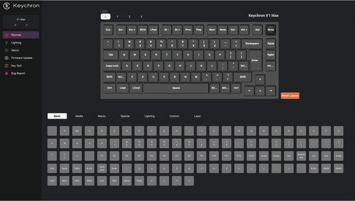 Immagine prodotto Keychron V1 Max (CH, Cablato, Senza fili)
