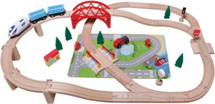 Spielmaus Grosses Eisenbahnset 50-teilig