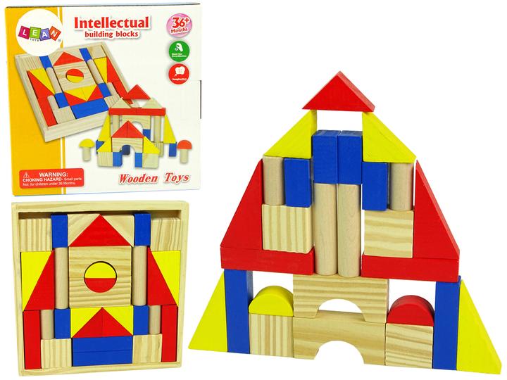 Image du produit Holzecke Kit de blocs de maisons en bois colorés