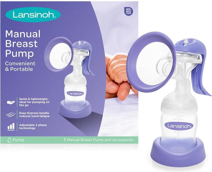 Actual product image Lansinoh Breastfeeding Manual Breast Pump