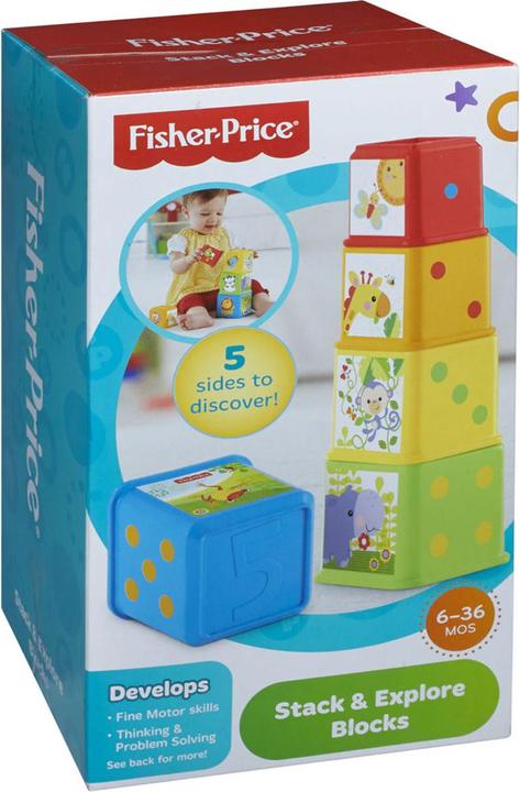 Actual product image Fisher-Price Stack & Explore Blocks