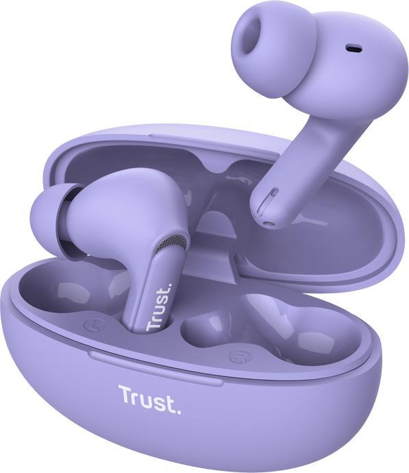 Trust Yavi Bt Enc Auricolari Viola (ANC, 23 h, Senza fili)