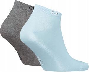 Image du produit Calvin Klein Men's Sneaker 2 Pack Chaussettes, Bleu clair, 43/46 (43 - 46)