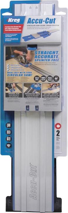 Actual product image Kreg Guide rail Akku-Cut for hand-held circular saws ( KMA2700 ) with stop, scale and precision slide (122 cm)